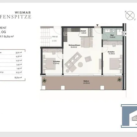 Hafenspitze App 23 Wißmar
